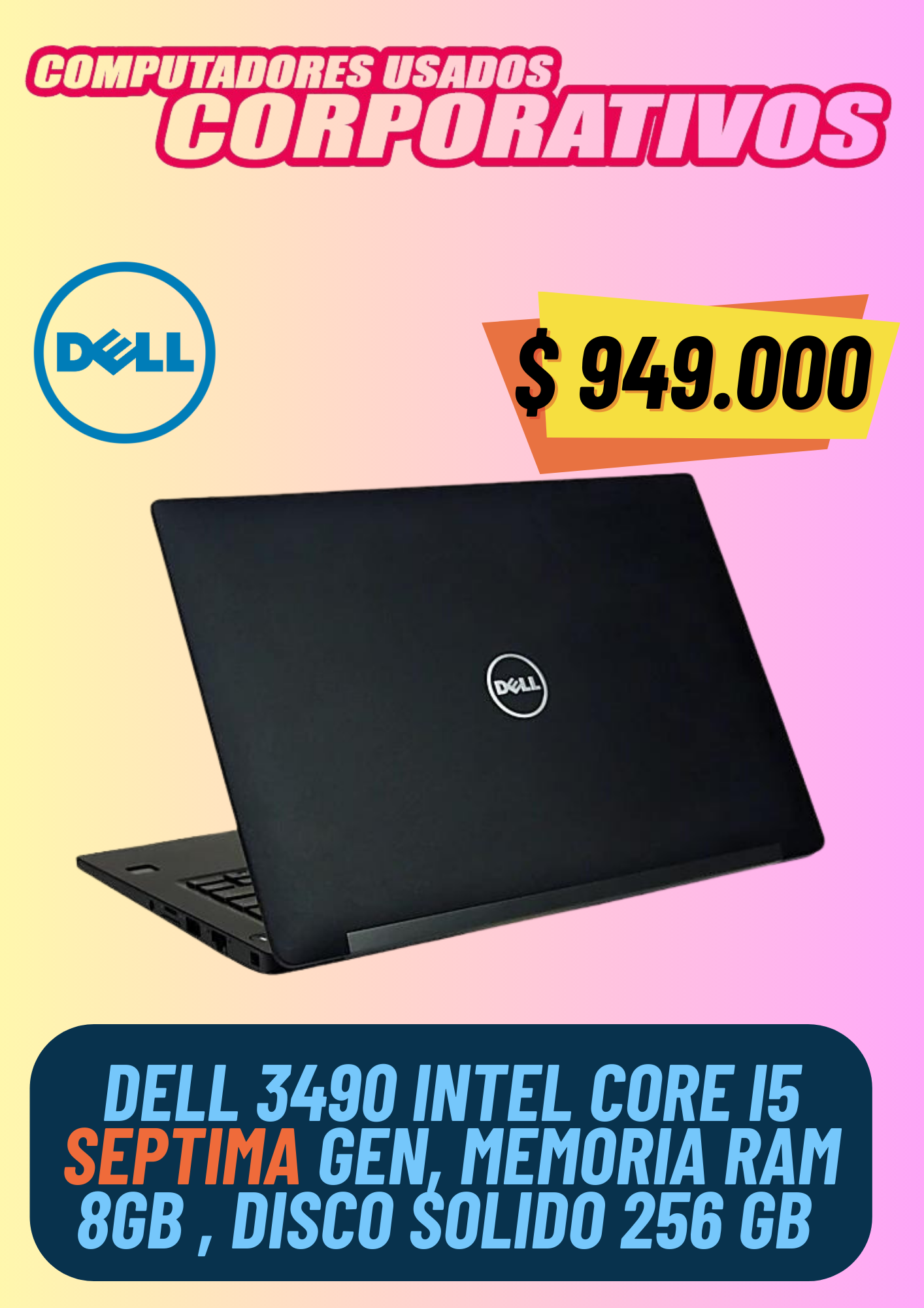 Dell latitud 3490 Intel® Core™  I5